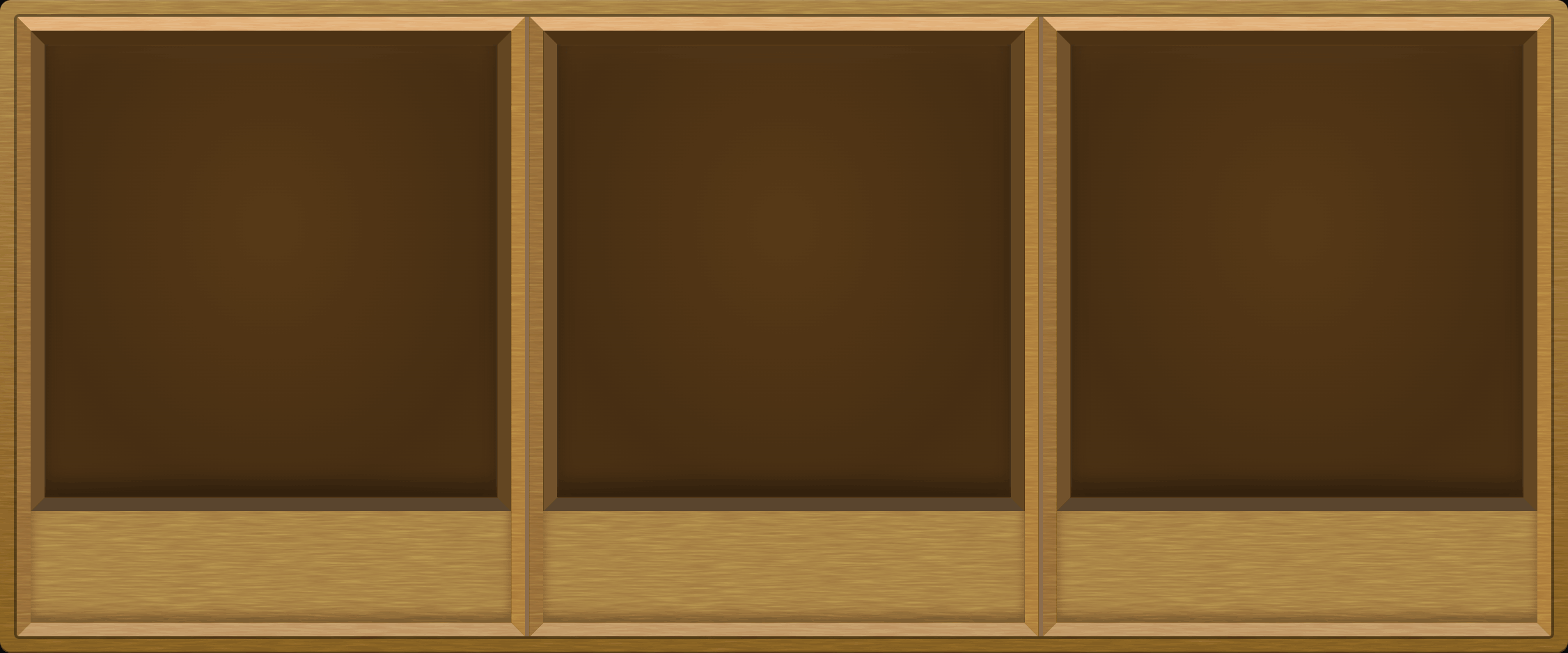 Honey Oak Display Case (1x3)